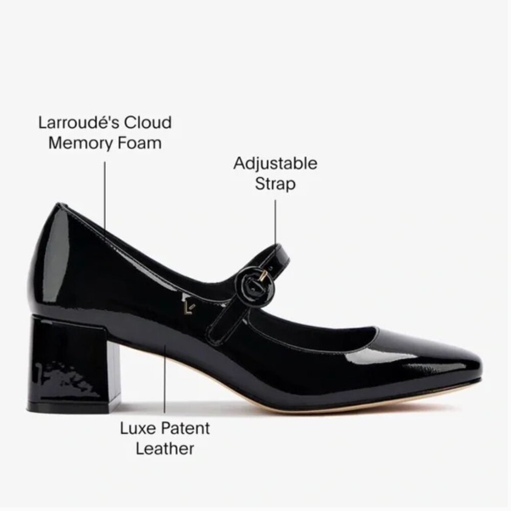 NIB Larroude Blair Block Mary Jane Pumps, size 7.5